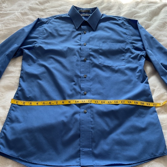 Puritan Men’s Medium 15/15 1/2 Blue Button Down Dress Shirt - Picture 4 of 11